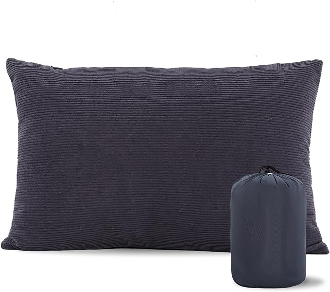 Camping Pillow,Compressible Lightweight Travel Pillows,Hammock and Car Camping Pillow with Removable Pillow Cover,S