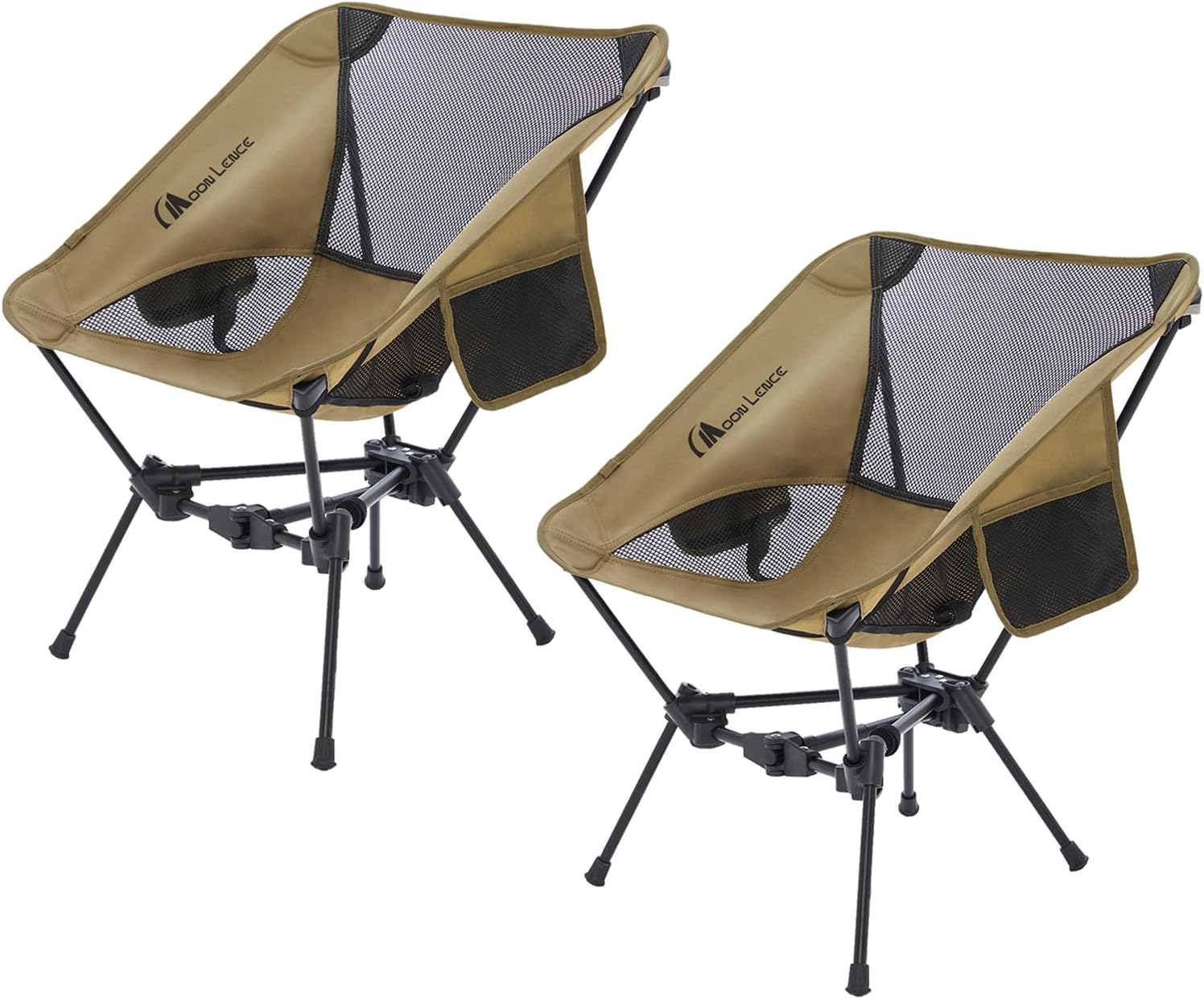 MOON LENCE Portable Camping Chair Backpacking Chair - The 4th Generation Ultralight Folding Chair - Compact, Lightweight Foldable Chairs for Hiking Mountaineering Beach