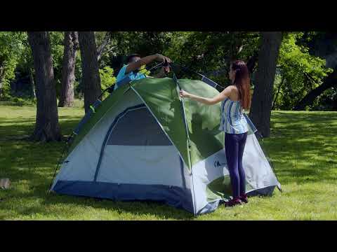 Pop Up Tent Family Camping Tent for 4 Person Portable Instant Tent Automatic Tent Waterproof Windproof for Camping Hiking Mountaineering