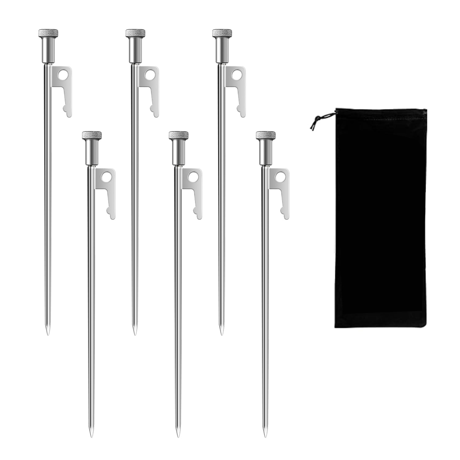 tent nail Multifunctional ground nail with quarter thread outdoor beach tent can