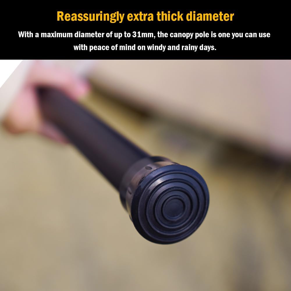 aluminum tent pole replacement MOON LENCE Tarp Poles,Tent Poles Replacement 100 in Camping Tent Poles