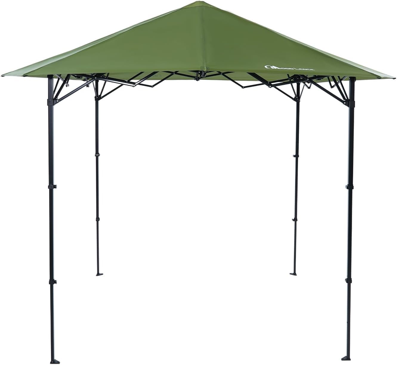 MOON LENCE Pop Up Canopy Tent, Sun Shelter Folding Beach Tent with One Push Setup, 2-Level Adjustable Height, Instant Portable Sun Shade Shelter for Camping, Outdoor Recreation (Green)