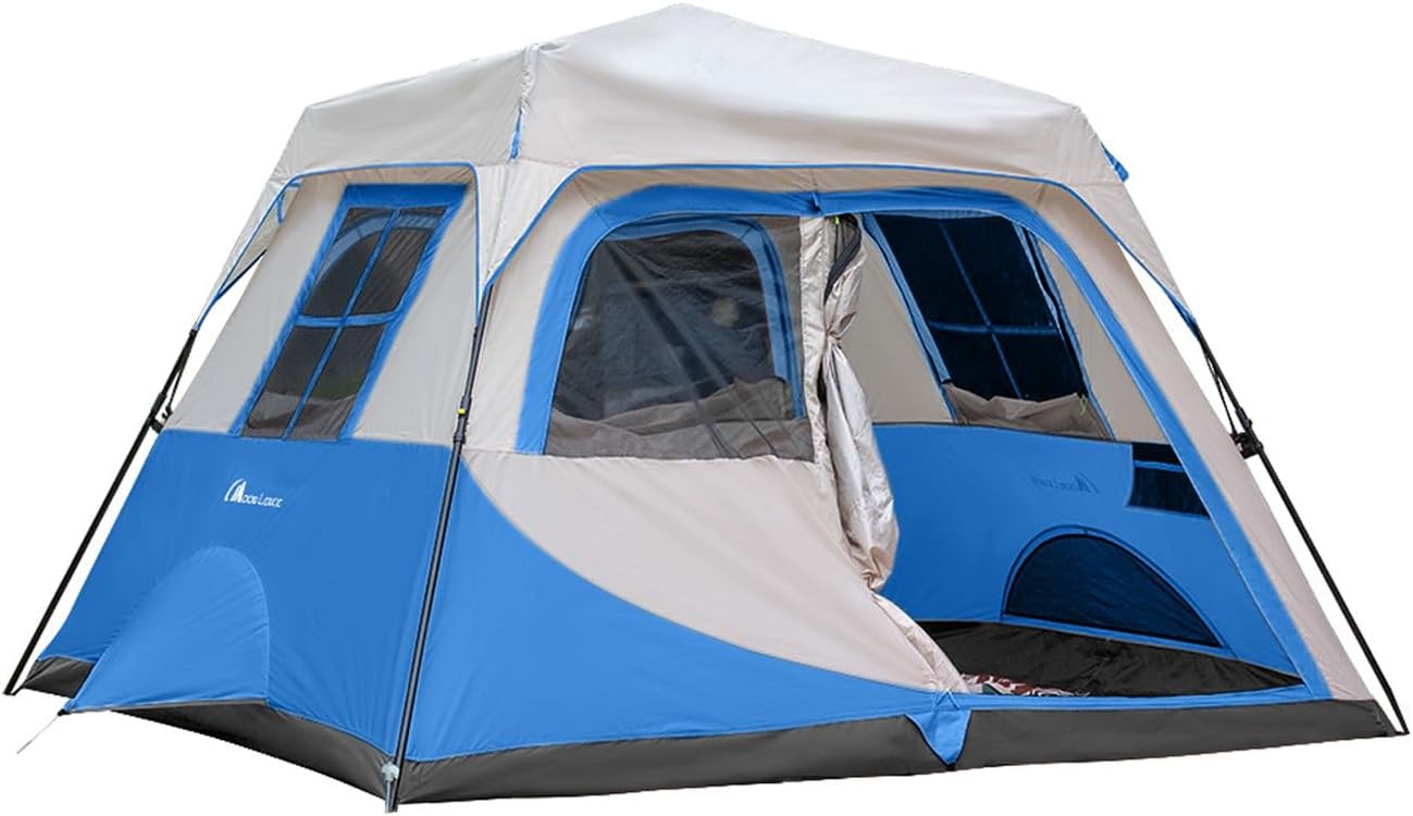 Moonlence Instant Cabin Tent 4/6/8 Person Camping Tent Waterproof with
