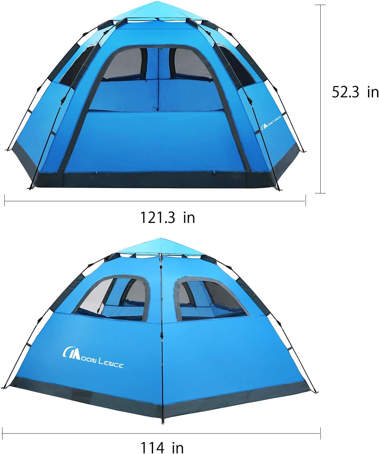 その他 ifam LUNAR VILLAGE TENT Moon Lence Instant Pop Up Tent Family Camping Tent 4-5 Person Portable