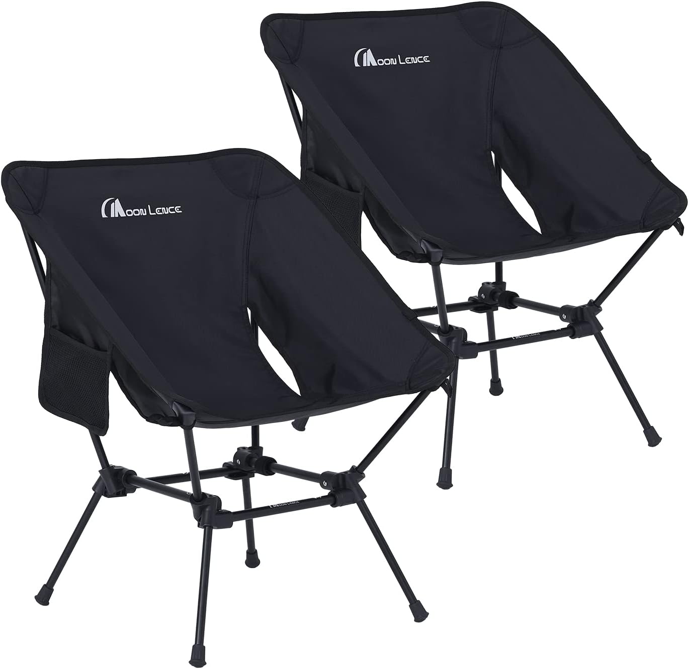 MOON LENCE Lighweight Foldable Camping Chair, Travel Backpack Chair, Portable & Ultralight, 400 lbs Folding Metal Chairs Heavy Duty for Outdoor Adventure, Hiking, Picnics & Beach