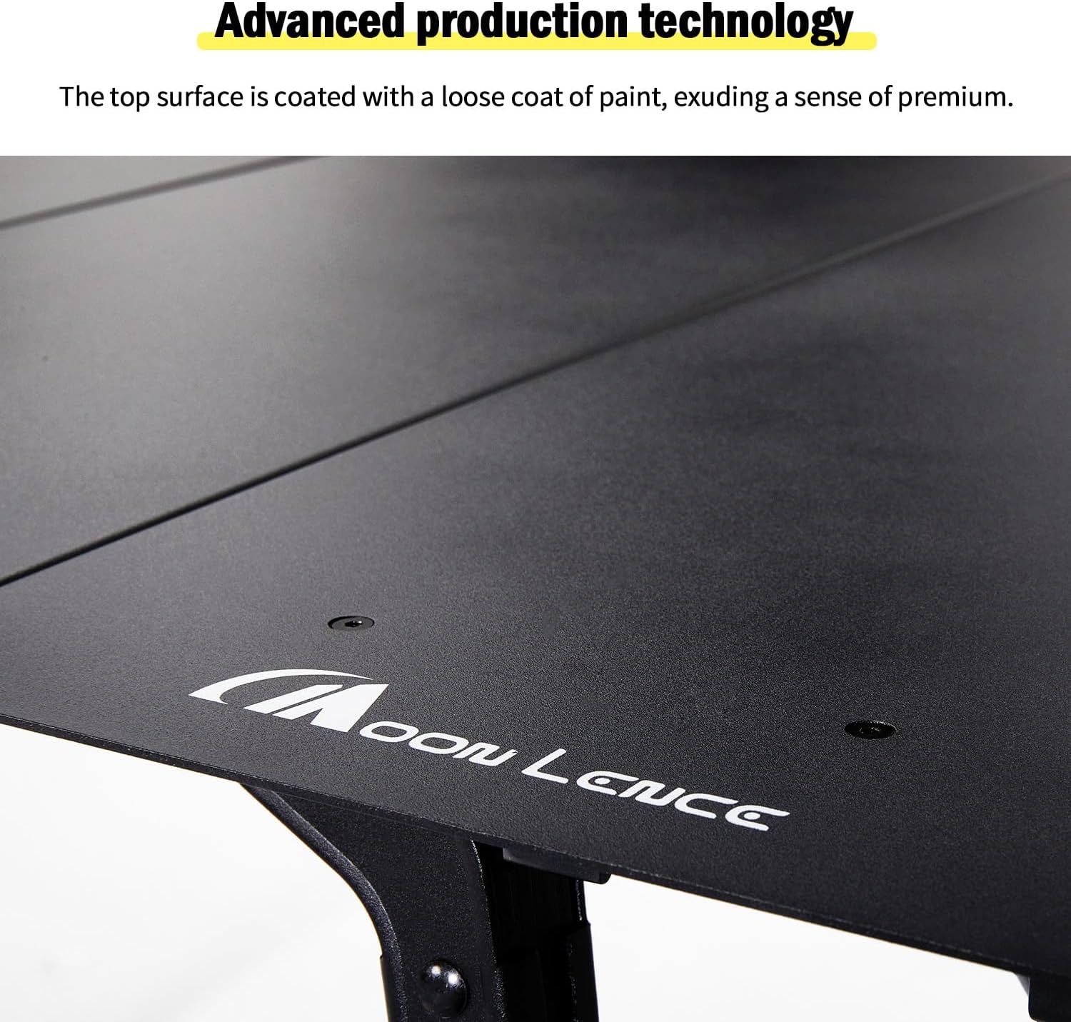 MOON LENCE Camping Table, Outdoor Folding Portable Picnic Camping Table with Adjustable Legs,Easy Set Up Camping Table with Storage Bag for Camping, Beach (L)