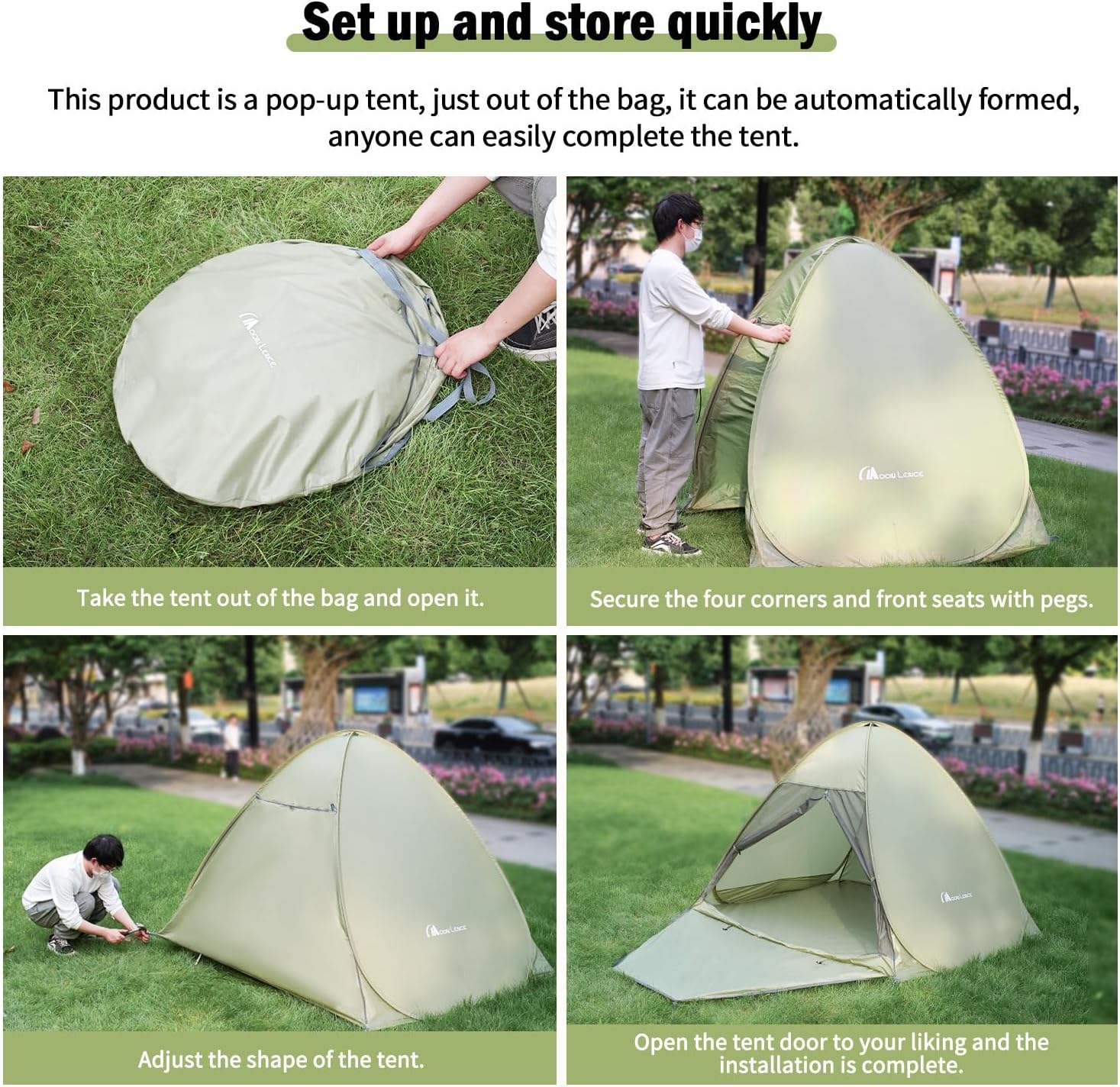 sunsense pop up tent MOON LENCE Portable Pop-Up Beach Tent, Waterproof & UV Protected, Ins