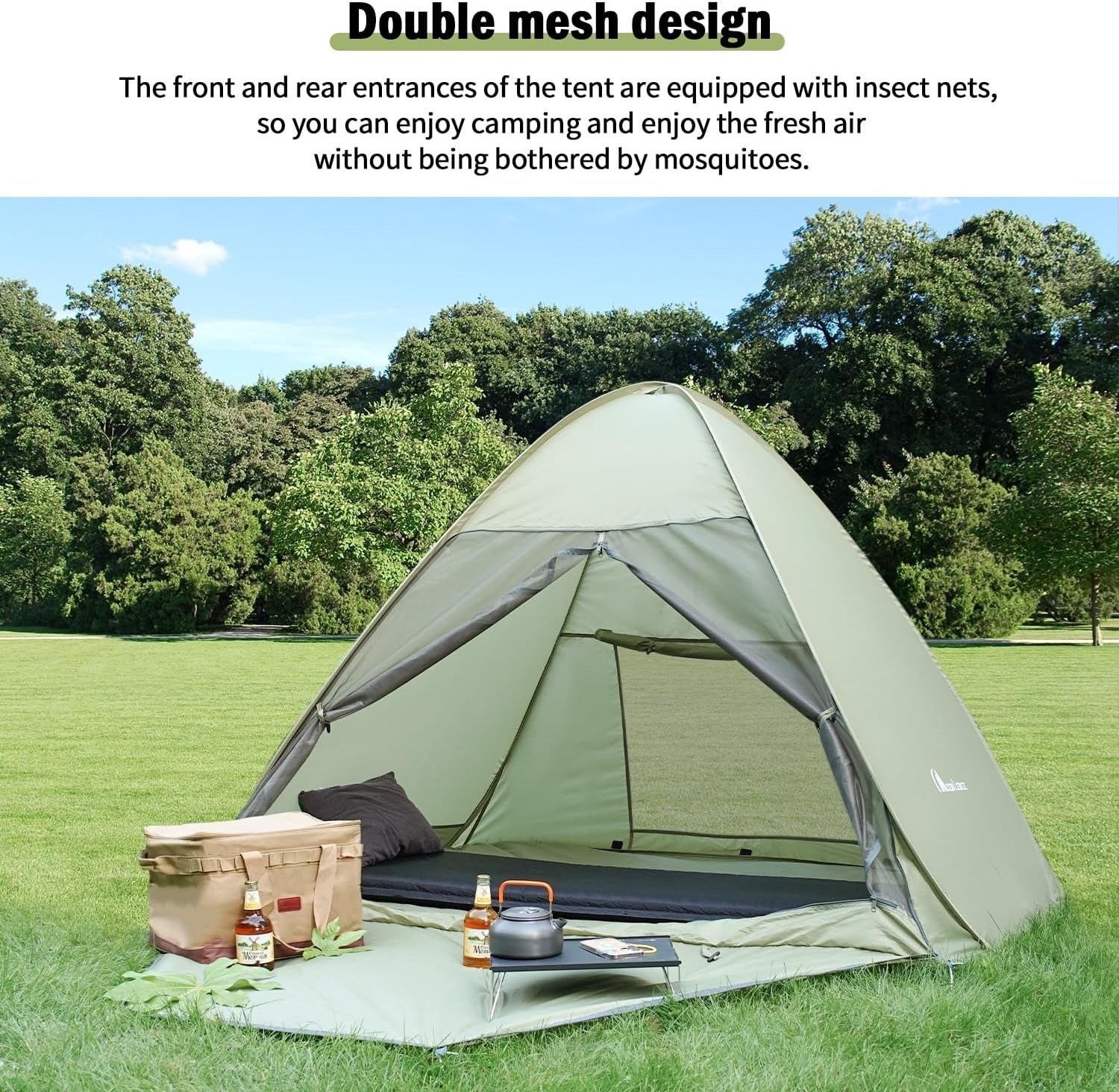 MOON LENCE Portable Pop-Up Beach Tent, Waterproof & UV Protected, Ins
